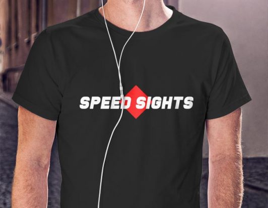 Men's T Shirt Speed Sights Logo