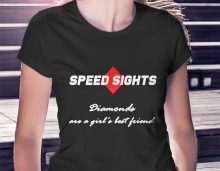 Woman's T Shirt Speed Sights Logo Tagline